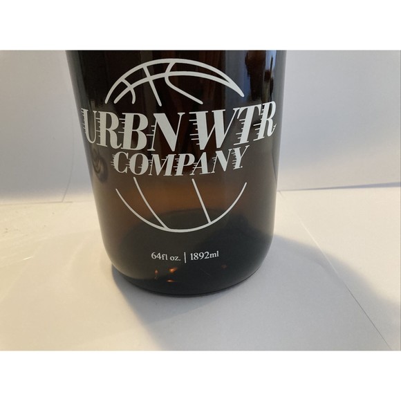 URBN WTR Glass Bottle Amber Half Gallon 64 OZ | 1.89 L | 1892 ML | Water Jar Jug - Picture 3 of 13